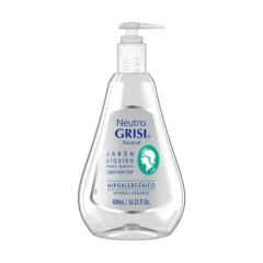 Jabón Líquido para manos, Neutro, Hipoalérgico, 480 ml, GRISI
