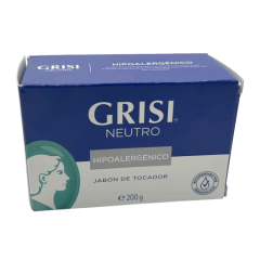 Jabón de tocador Neutro Hipoalérgico, 200 g, GRISI
